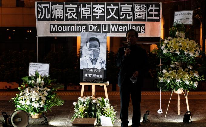 2020年2月7日在香港举行了悼念李文亮医生的仪式