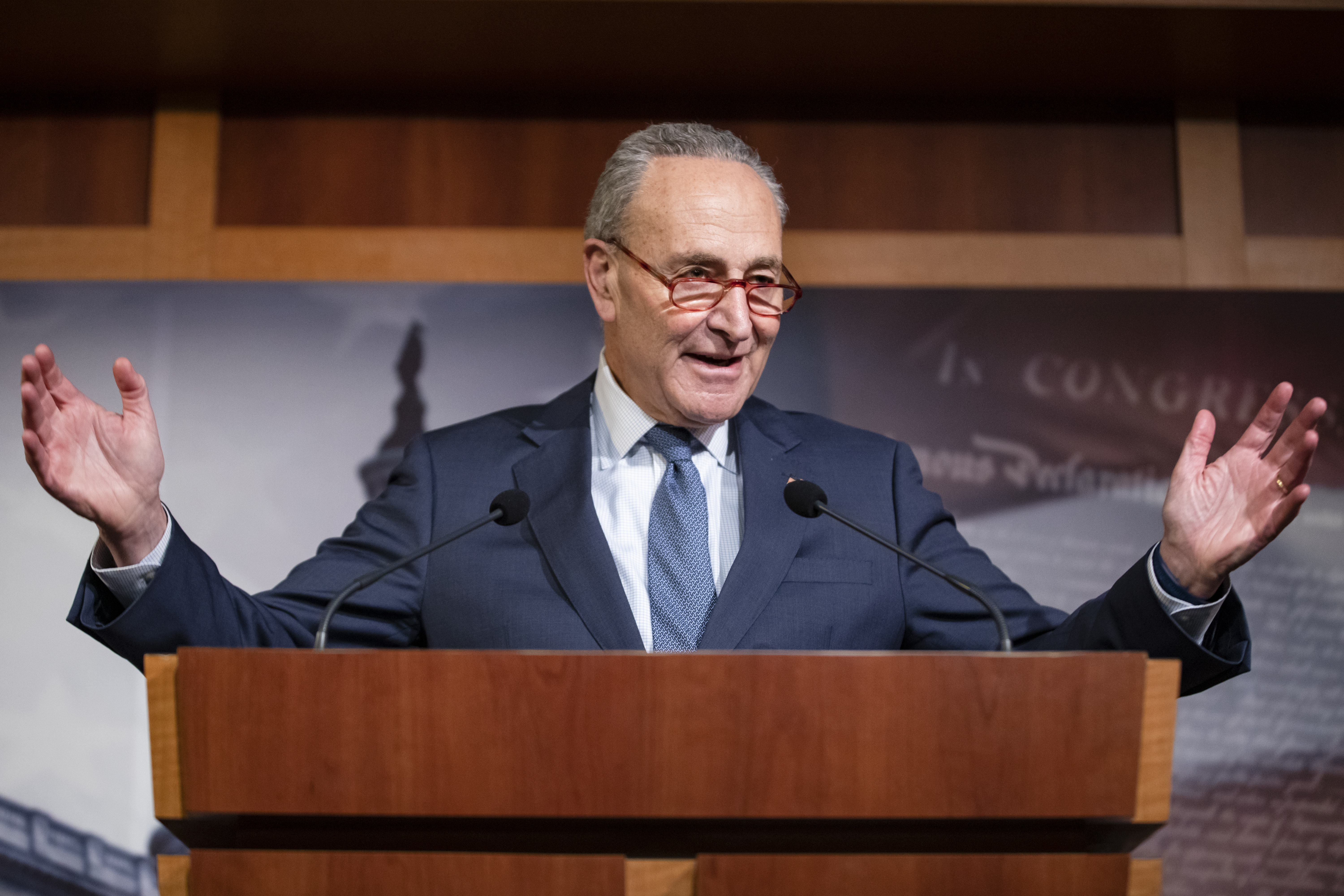 参议院少数党领袖Chuck Schumer