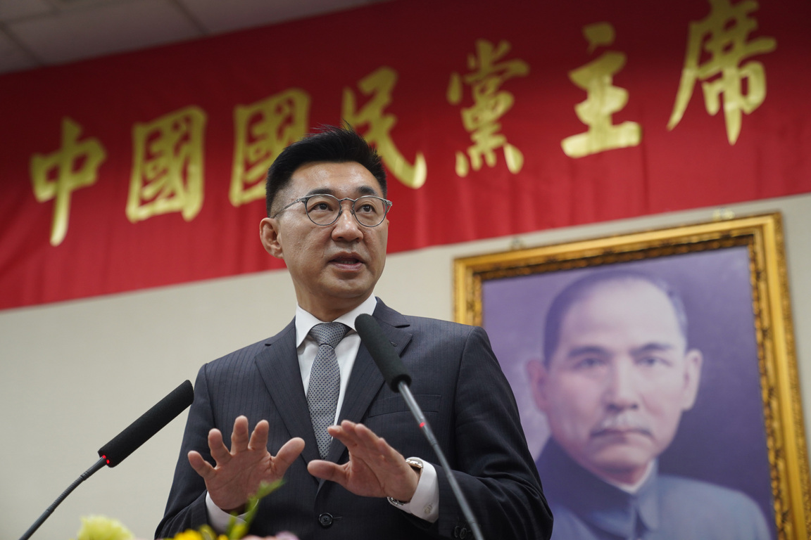 国民党新任党主席江启臣就职致词