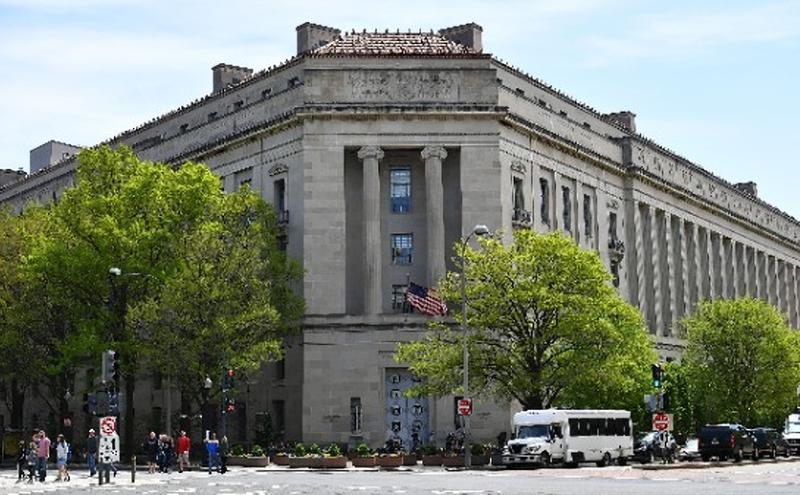 美国司法部大楼。