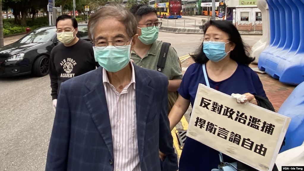 香港民主党创党主席李柱铭。
