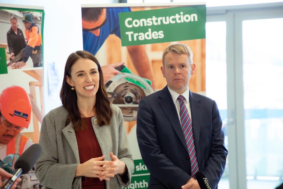 新西兰总理阿尔登（Jacinda Ardern）造访惠灵顿理工学院（WelTec）。