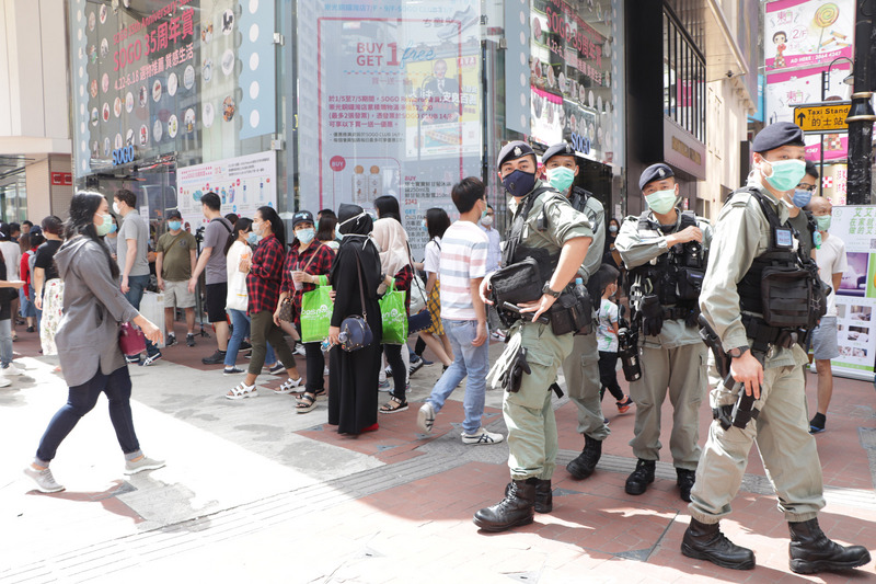 港反送中支持者扬言示威　警方戒备（图片来源：中央社）