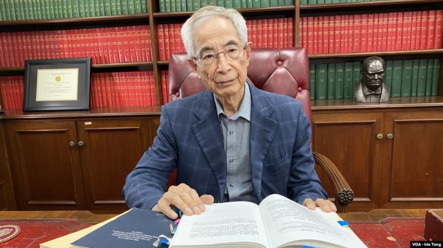 香港资深大律师李柱铭（图片来源：汤惠芸，美国之音）