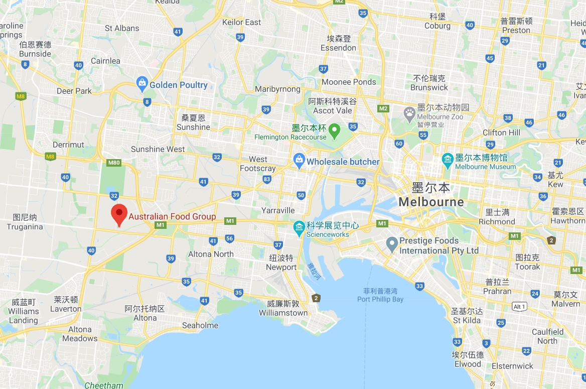 澳洲食品集团 地图