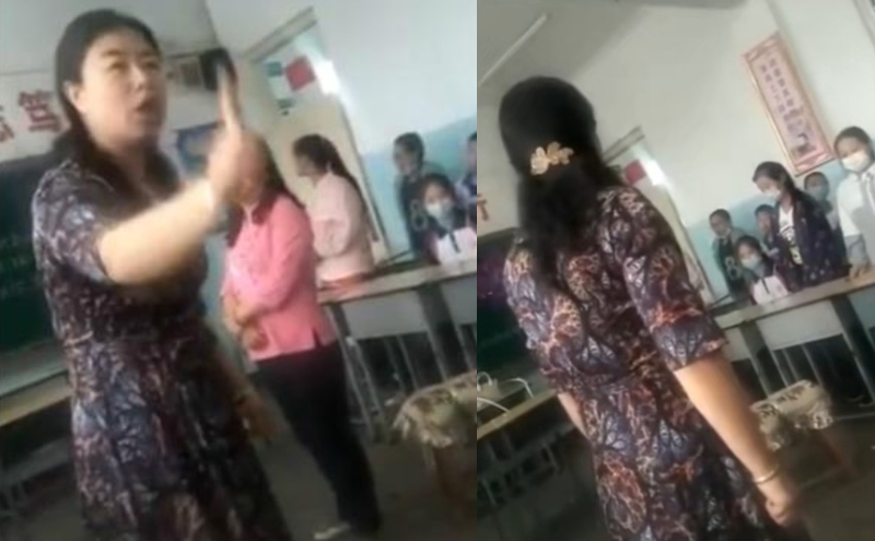 老师不满学生只给班主任送花