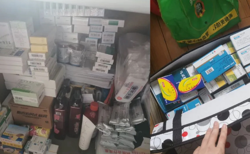 浙江杭州宋女士家中药品堆积如山