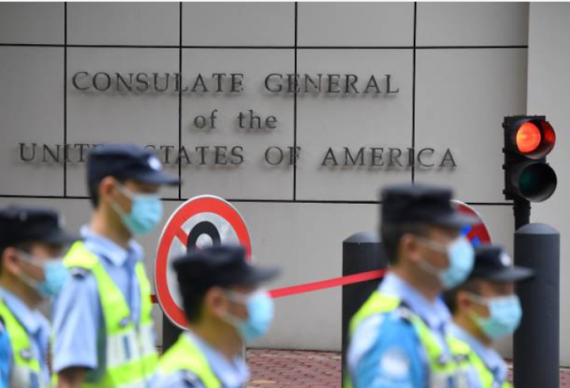 中国宣布关闭美国驻成都领事馆