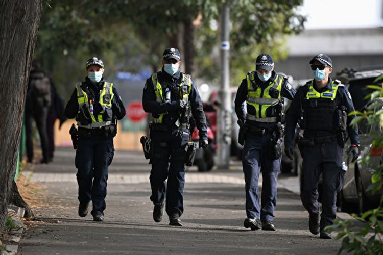 covid 巡逻警察