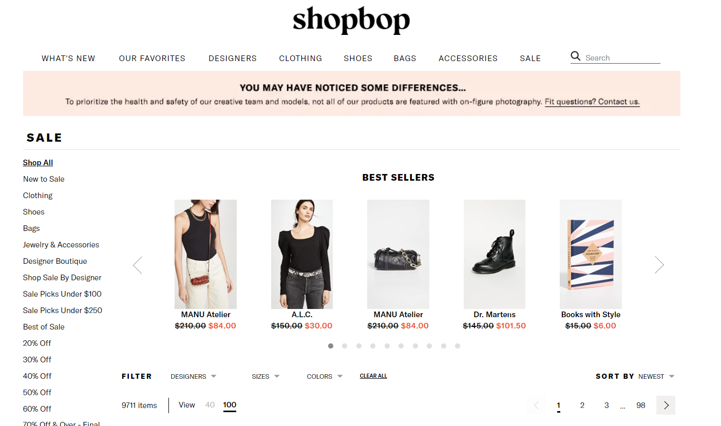 Shopbop官网最新特卖