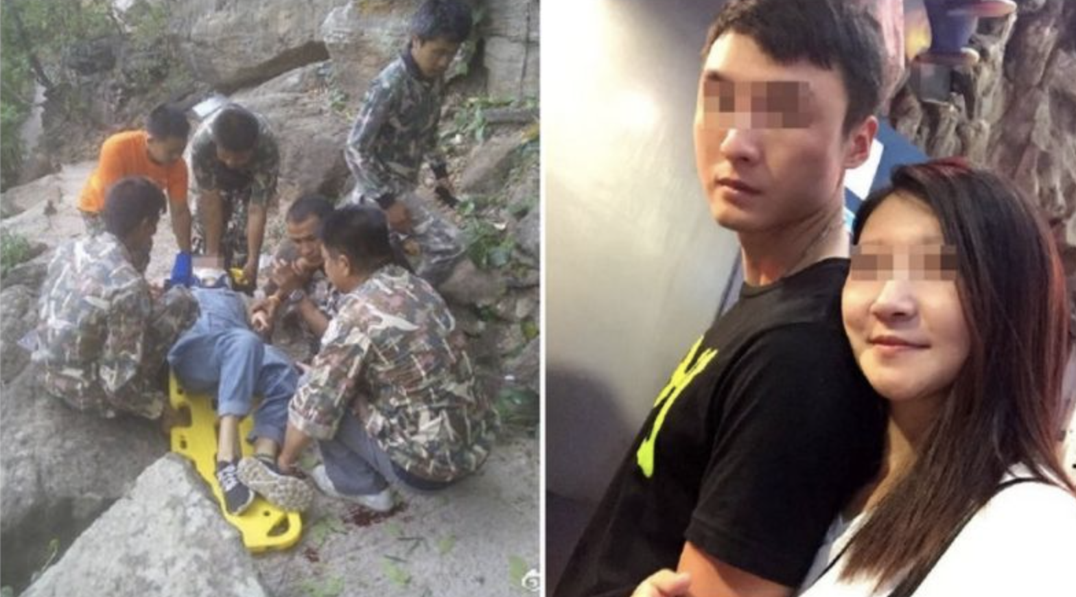 一对中国夫妻去年到泰国旅游时，发生女子的丈夫将怀孕的妻子推下想借此骗保险赔偿。（图片来源：微博）