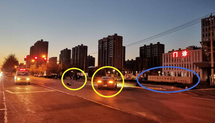 医院前出车祸 伤者求助无果