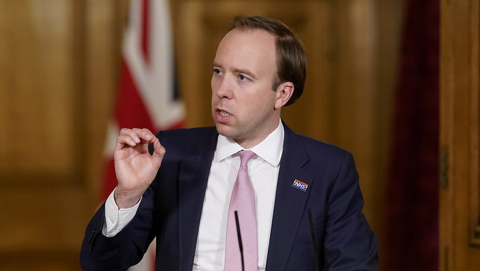英國衛生大臣漢考克, 二級封鎖