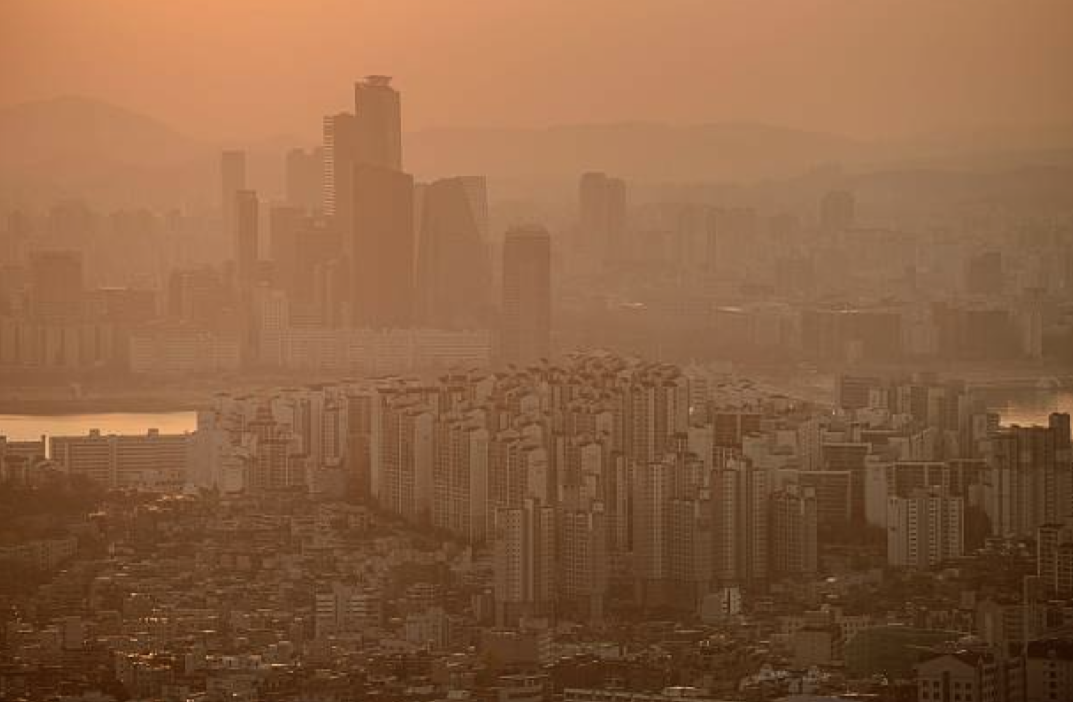 霧霾示意圖
