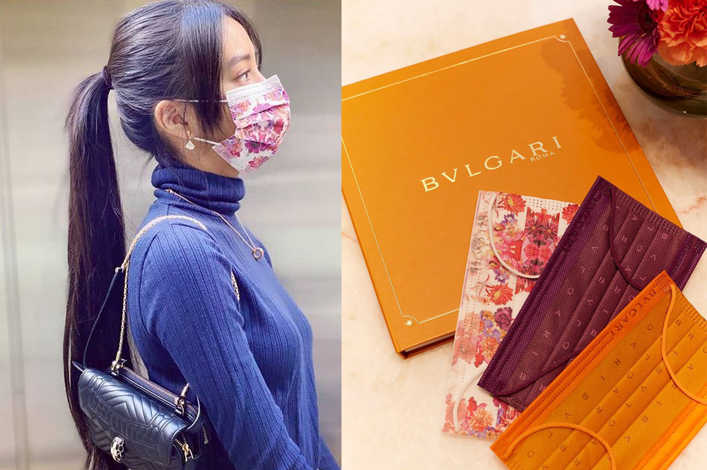 木村光希戴上的中卫口罩是与宝格丽精品的联名款