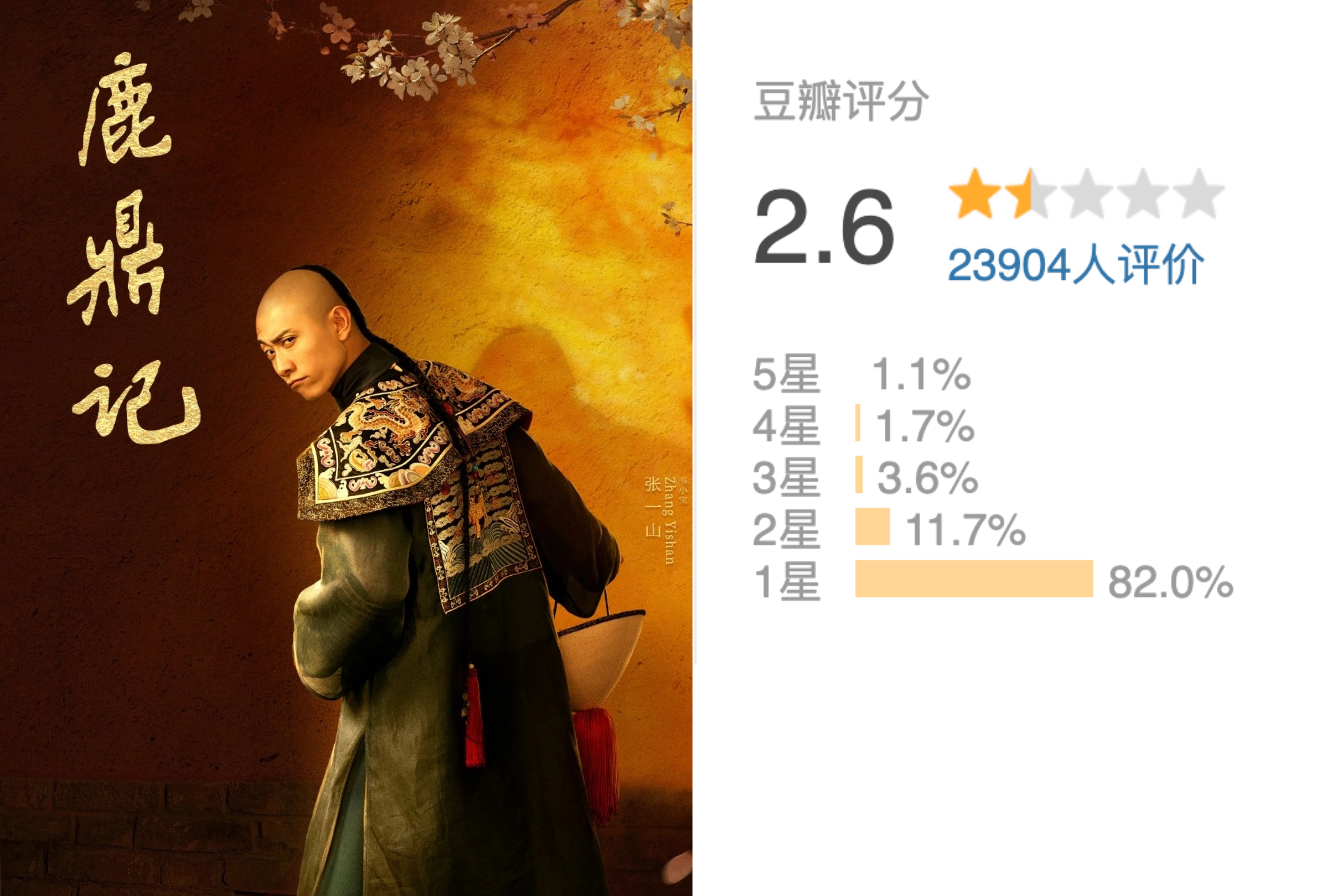 张一山饰演新版《鹿鼎记》韦小宝