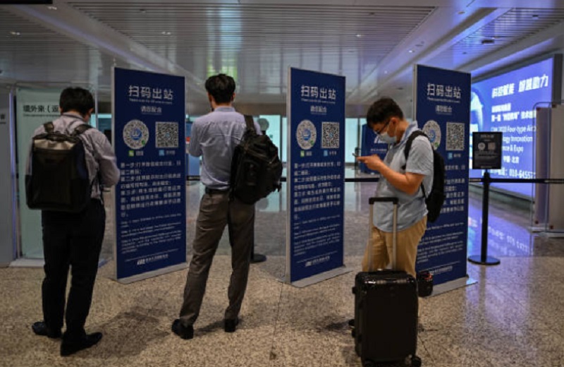 中国机场入境