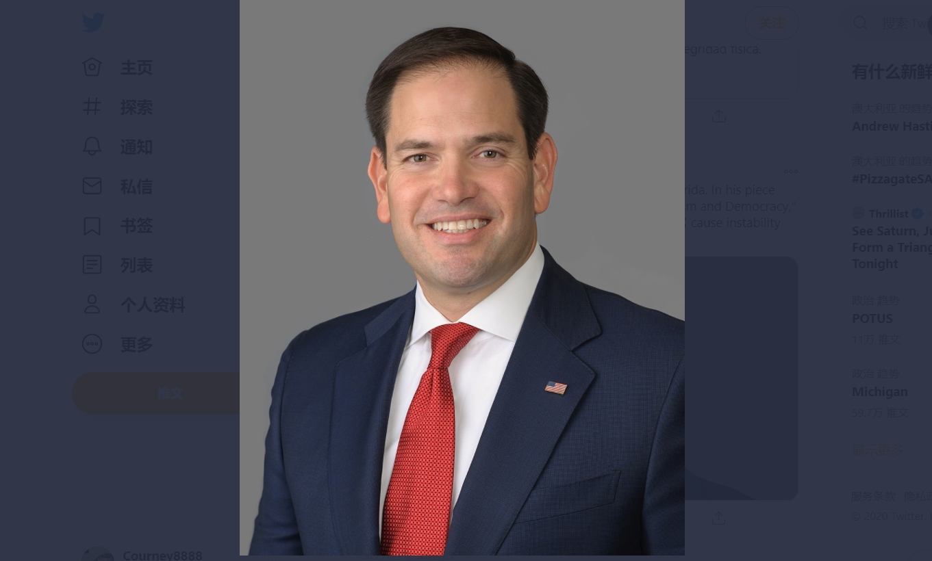美国资深参议员马可·卢比奥（Marco Rubio）