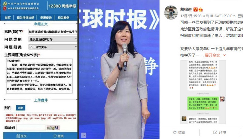 被副手举报 《环球时报》总编胡锡进回应“她有精神病”
