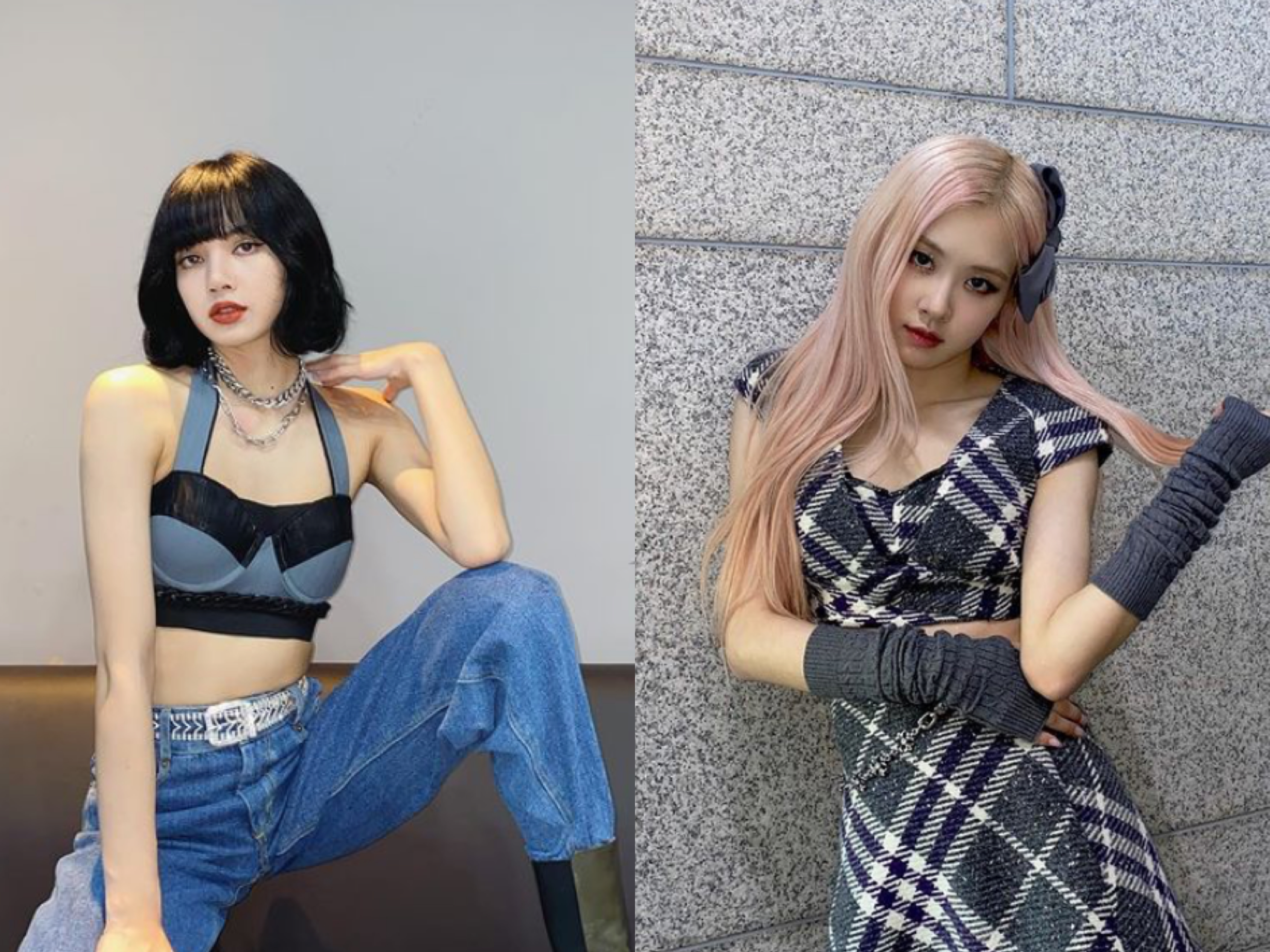 blackpink成员Lisa、Rosé