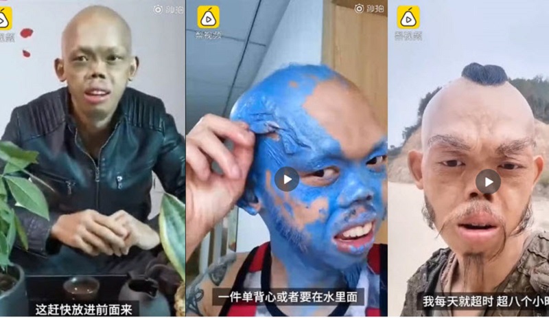 湖南小伙长相独特成“妖魔鬼怪”专业户 自称虽苦但享受