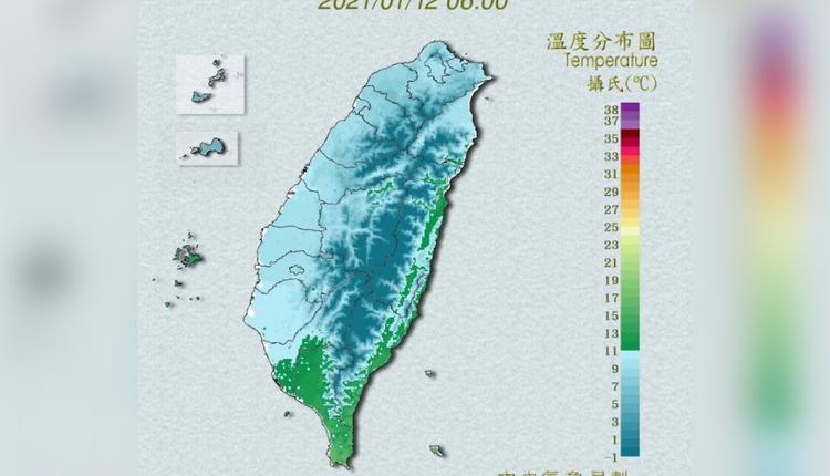 台湾连遭三波寒流袭击