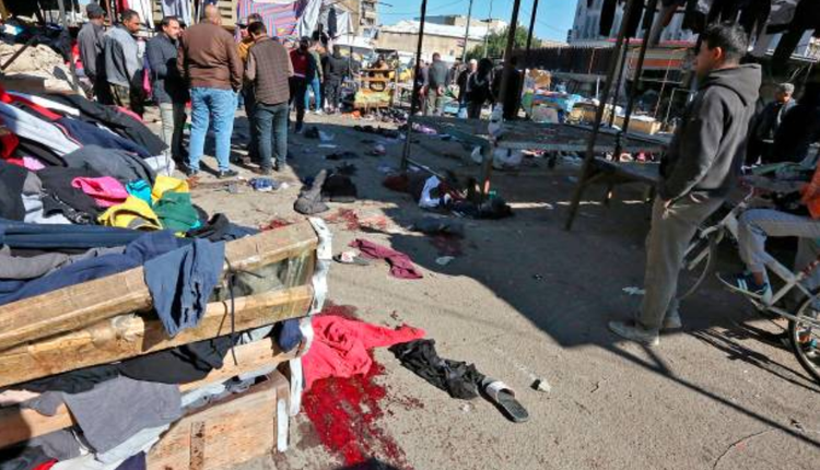 巴格达市中心一条繁华的商业街上发生两起自杀式爆炸