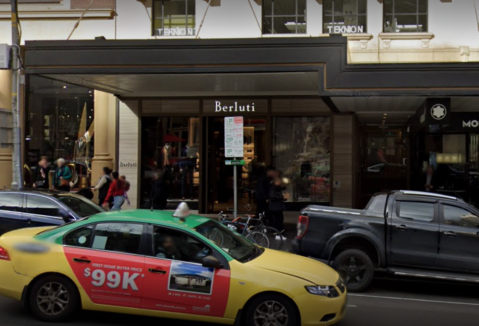 位于Collins街的Berluti门店