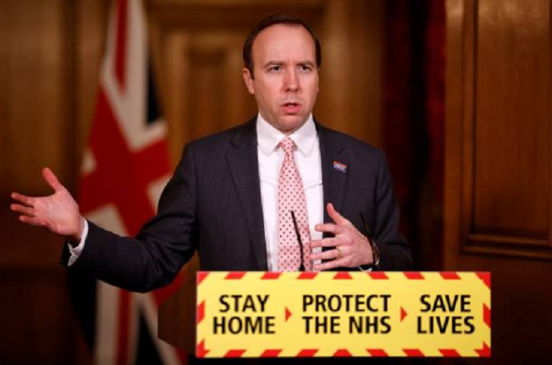 英国卫生大臣汉考克，Matt Hancock