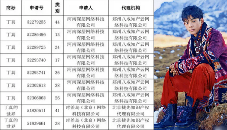 丁真&部分抢注商标