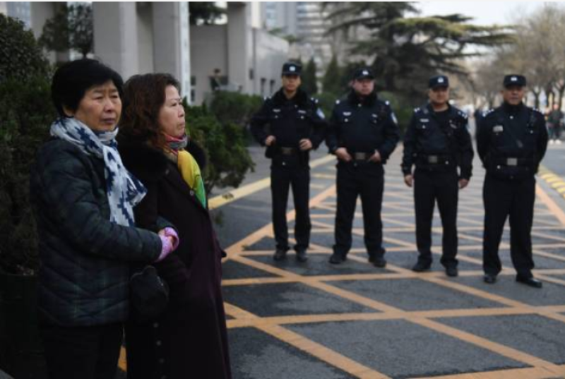 图为在北京维持治安的警察