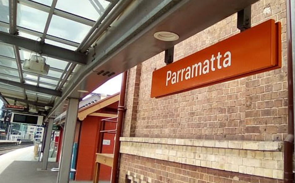悉尼西部Parramatta火车站