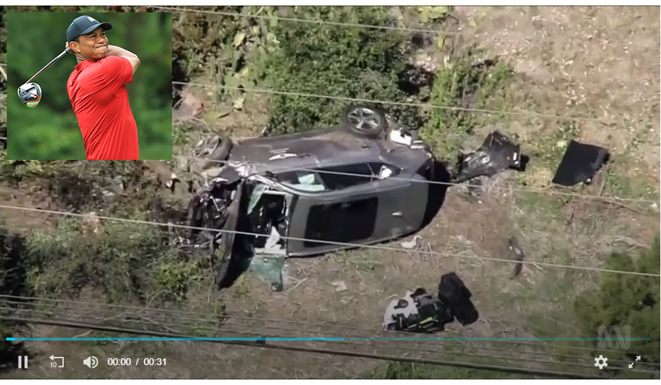 世界頭號高球手「老虎」伍茲遭遇嚴重車禍