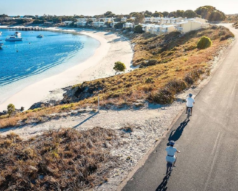 珀斯，Rottnest Island，海邊，騎自行車