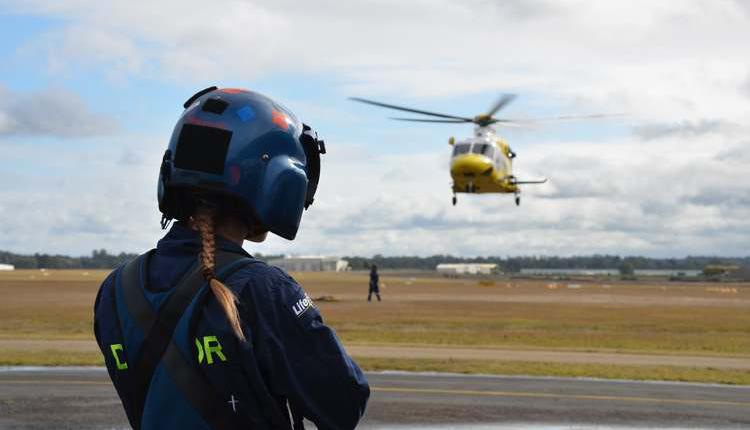 昆州救援组织（RACQ）的救生直升机