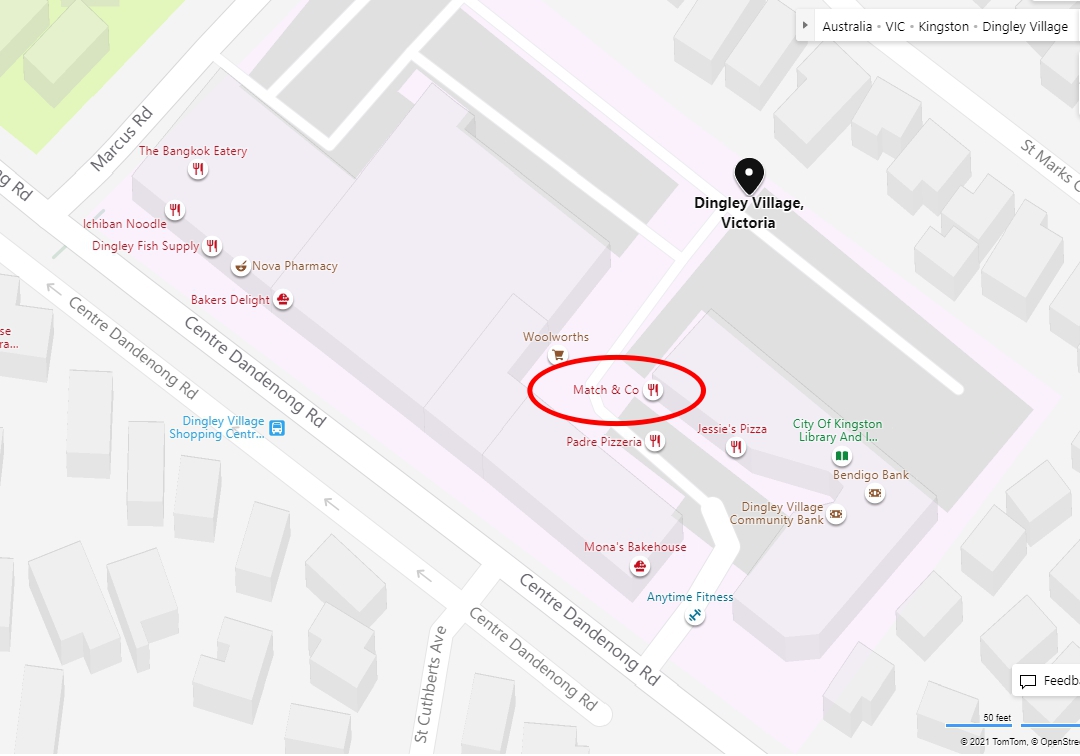 Dingley Village谷歌地图示意图