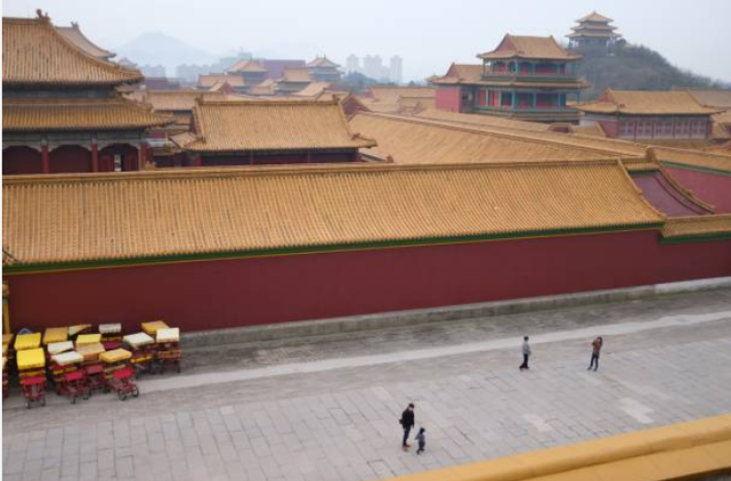 图为横店影视基地
