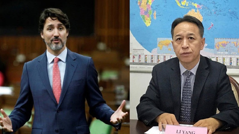 中国外交官公开羞辱加拿大总理特鲁多