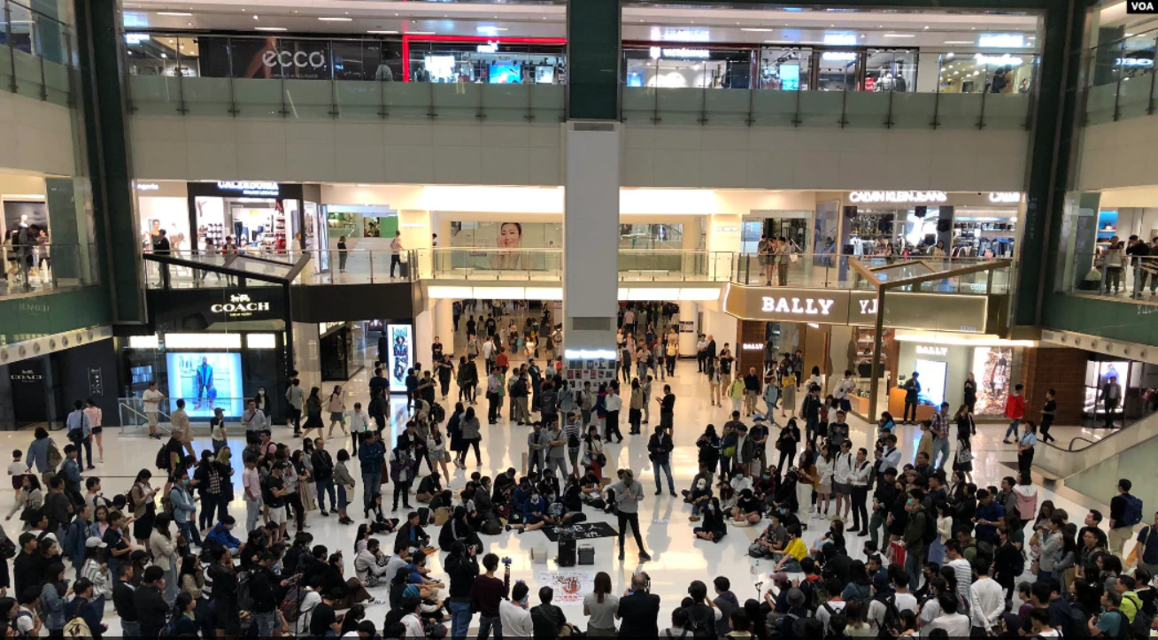 2019年香港城市大学学生在新界举办论坛