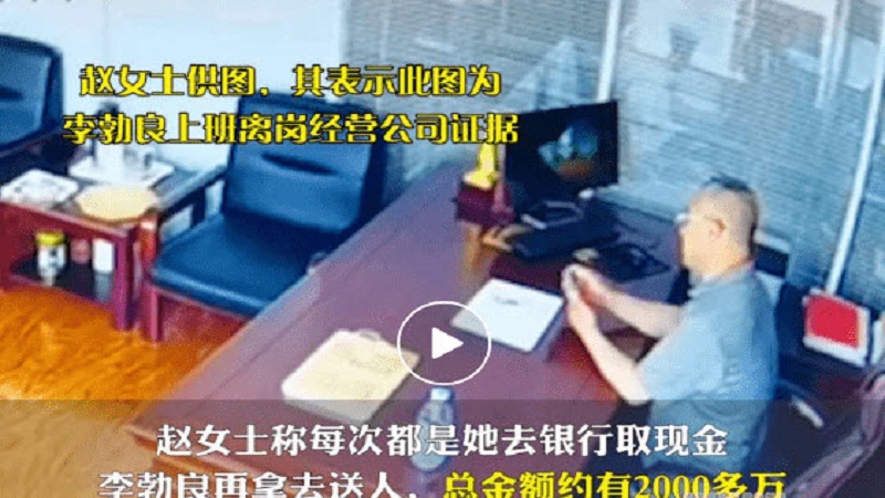 廊坊女子实名举报公务员丈夫出轨、行贿近2千万