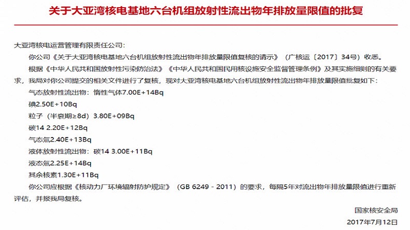 港媒：中国核电站废水中的放射物是日本的10倍