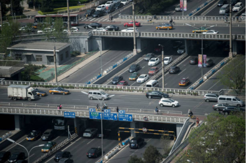 图为北京二环路