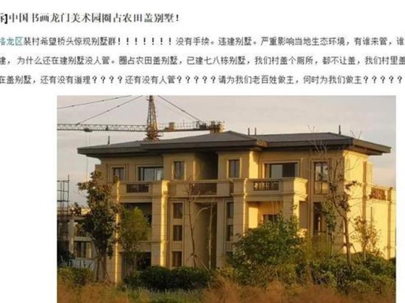 中国国画院建设的10栋20套艺术家公寓，被官方认定为违建别墅后没收