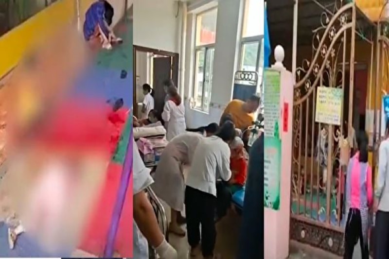 广西玉林北流市新丰镇一幼儿园发生砍人事件