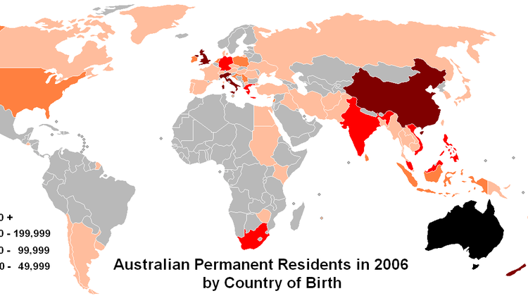 2006年的澳大利亚公民出生国图像