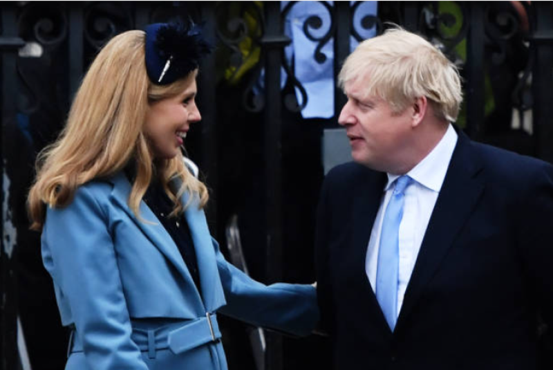英国首相约翰逊及夫人西蒙兹