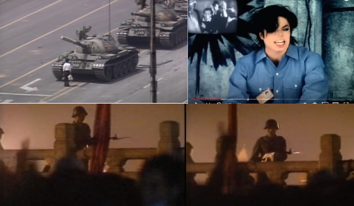 迈克尔杰克逊歌曲中因有六四镇压片段在中国禁播