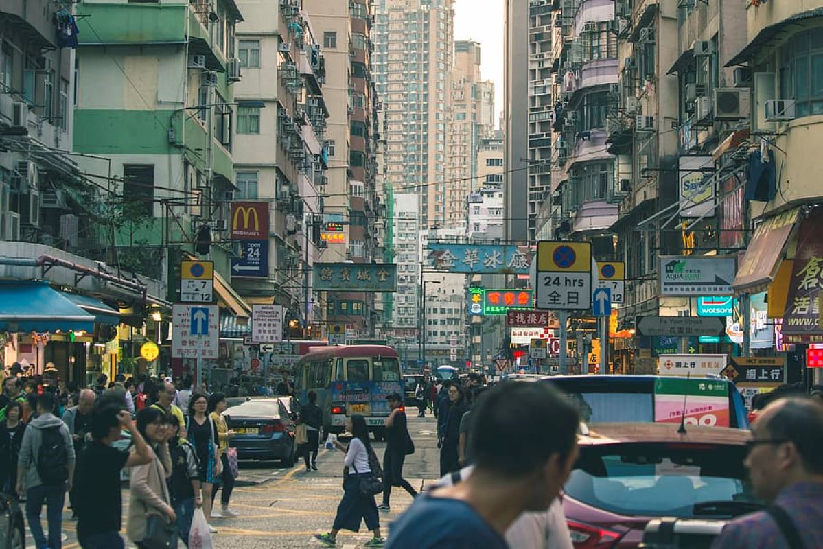 香港城市生活示意图