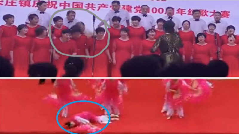 是庆典吗？百年党庆红歌会事故频传