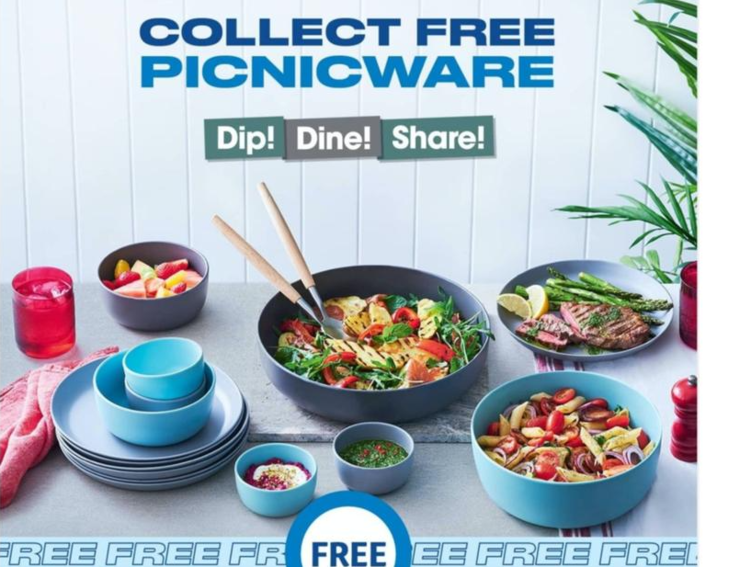 澳洲Coles超市免费送超美餐具